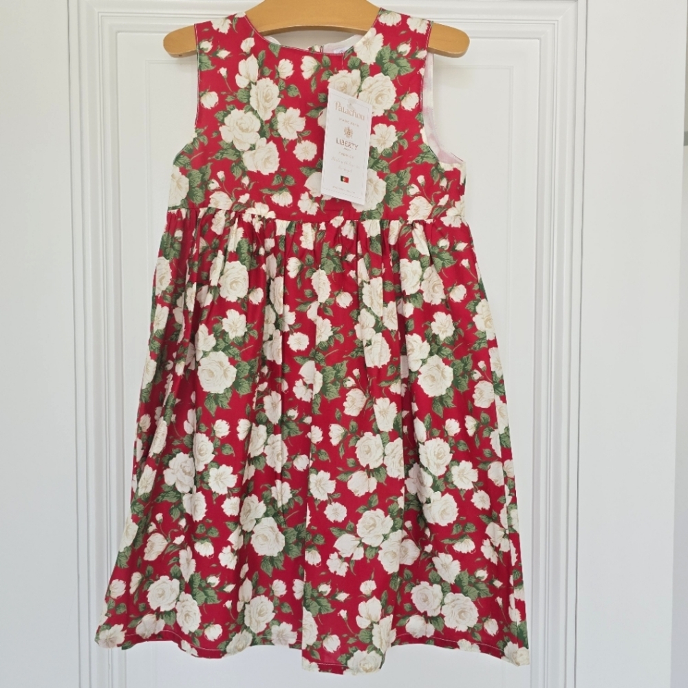 Patachou x Liberty Print Kids Dress - Hubble Rose, 6Y NWT